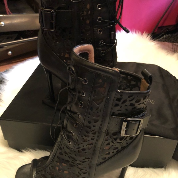 Rachel Zoe laser cut booties - Picture 2 of 8